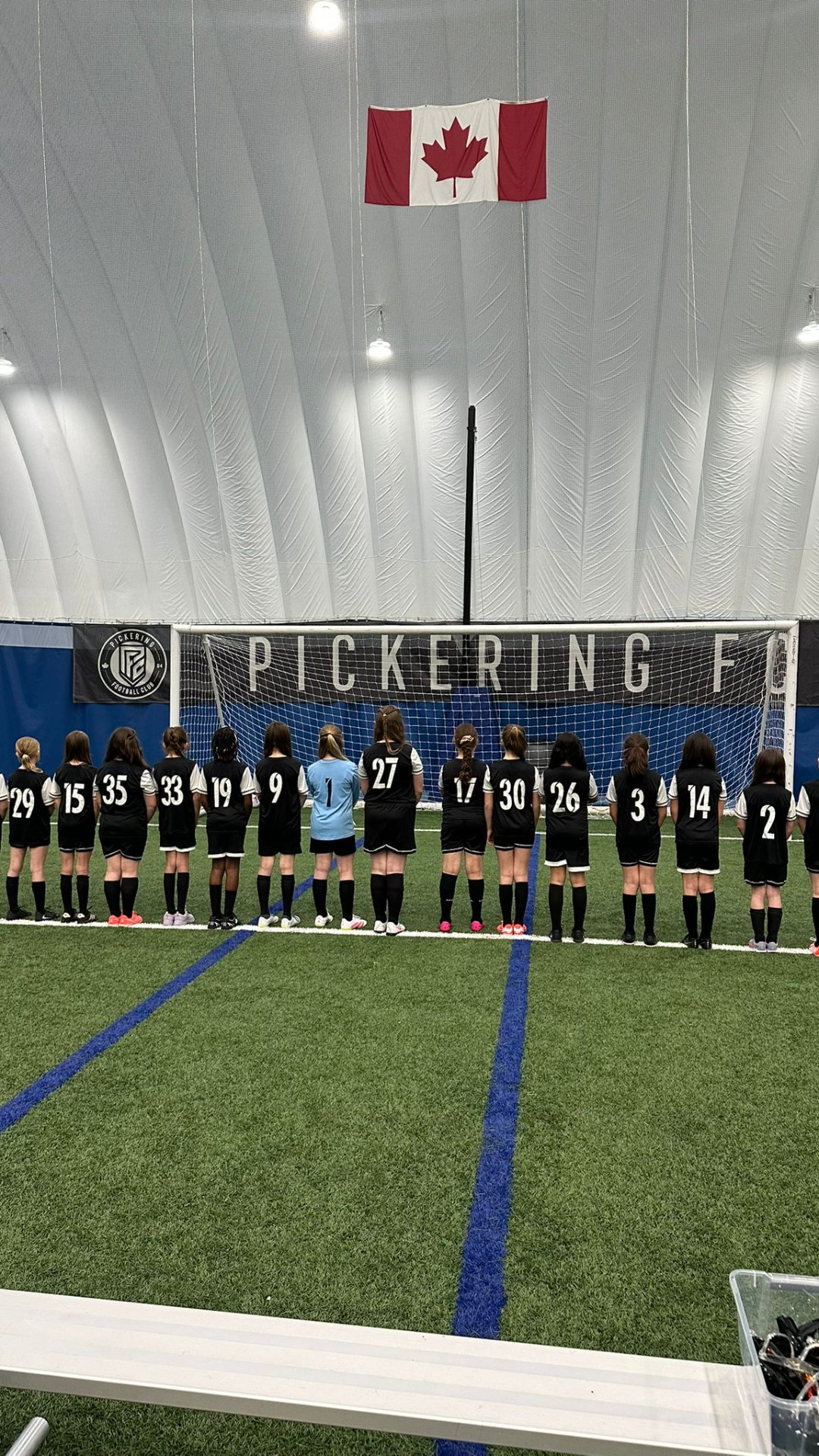 PFC 2016 Girls players in action